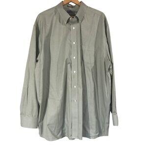 Daniel Cremieux Signature Collection Men's XXL Non Iron Green Plaid Dress Shirt